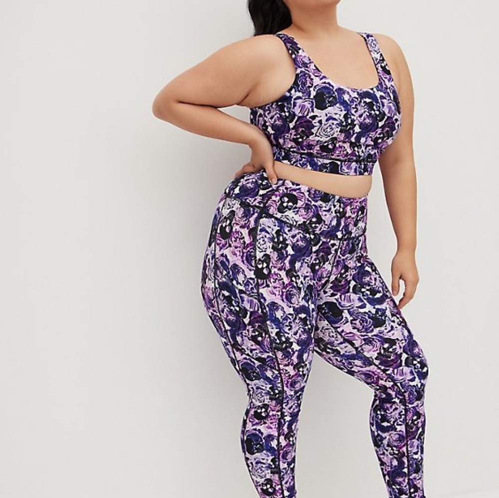 Floral Purple Women's Legging Pants